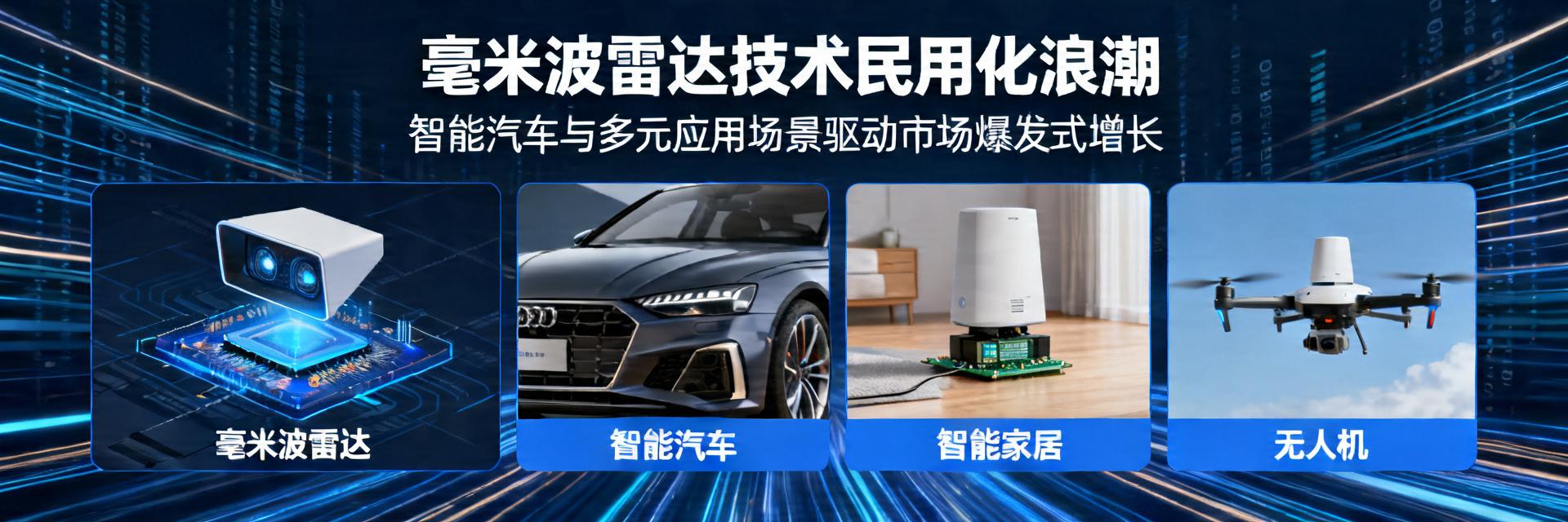 Latest data reveals: mmWave radar civilian market growth rate exceeds 300%, analysis of three core drivers